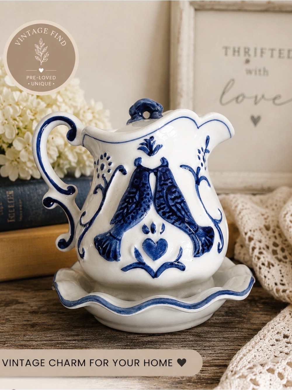 Vintage Enesco pitcher and basin set